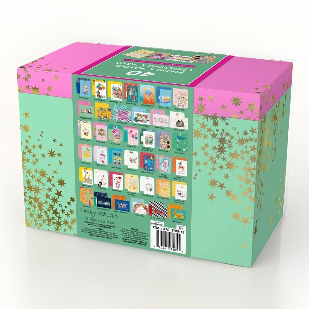 All Occasion Greeting Cards Collection with Envelopes & Storage Box, 40-count - Picture 2 of 9